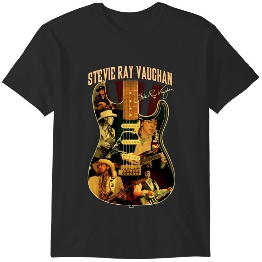 Stevie Ray Vaughan Live Alive Tour Graphic T-Shirt Musician Fan Gift Tee